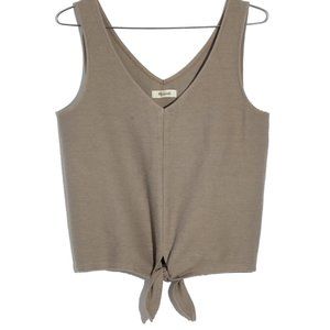 Madewell Texture & Thread Tie-Front Tank